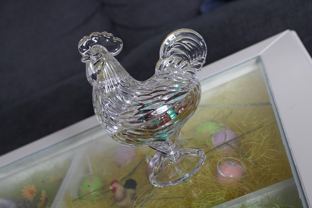 Pasen tip – Glazen kip voor paaseieren